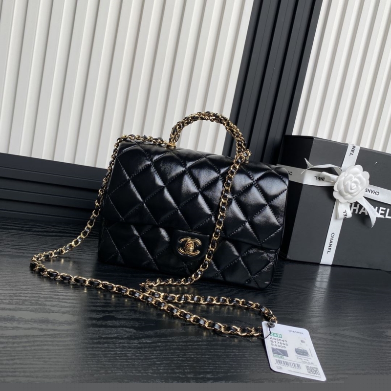 Ch*el top handle bags